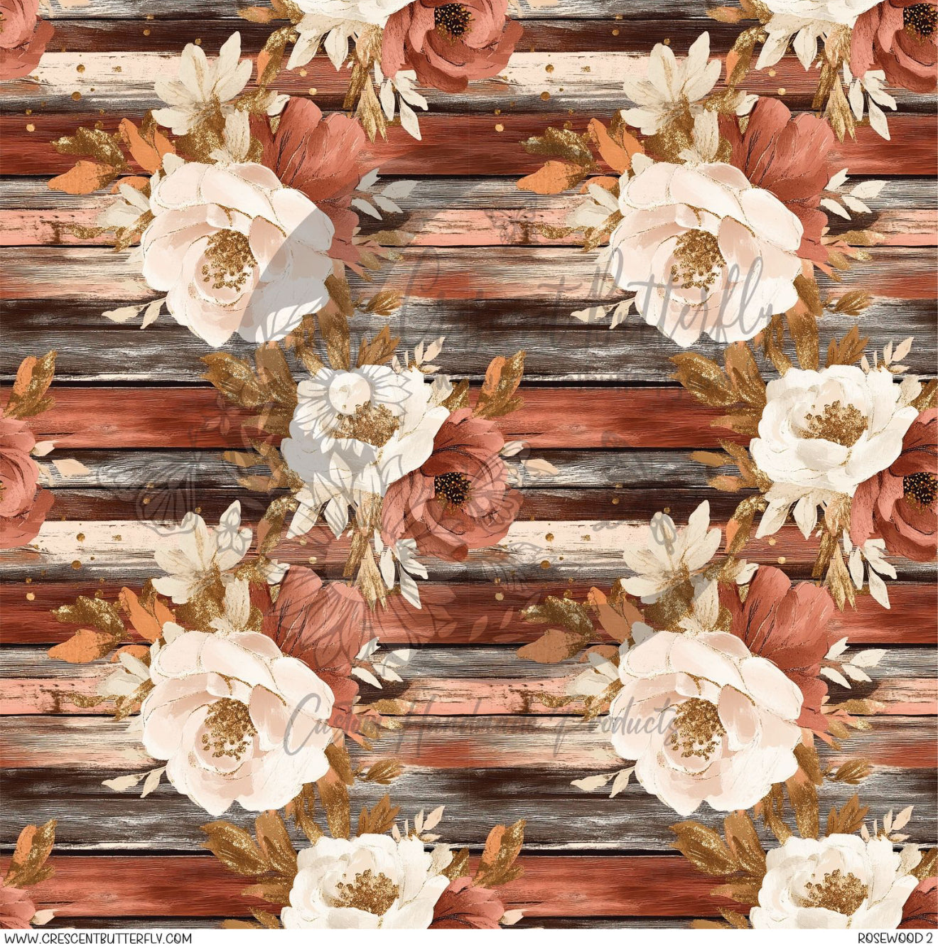 Rosewood 2 Printed Vinyl Sheet/Wrap