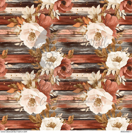 Rosewood 2 Printed Vinyl Sheet/Wrap