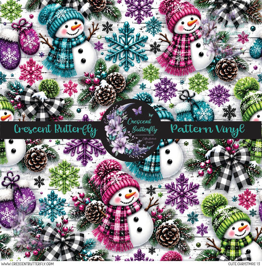 Cute Christmas 13 Printed Vinyl Sheet/Wrap