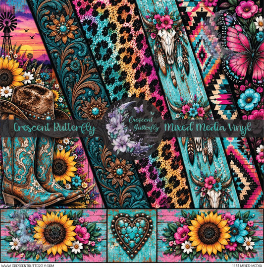 1133 Mixed Media Printed Vinyl Sheet/Wrap
