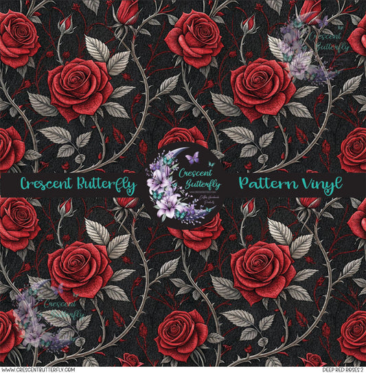 Deep Red Roses 2 Printed Vinyl Sheet/Wrap