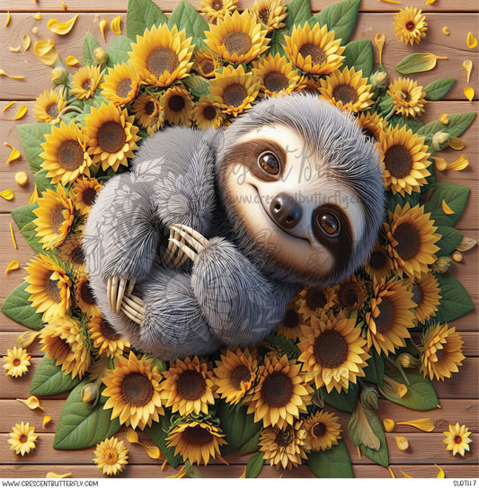 Sloth 7 Printed Vinyl Sheet/Wrap