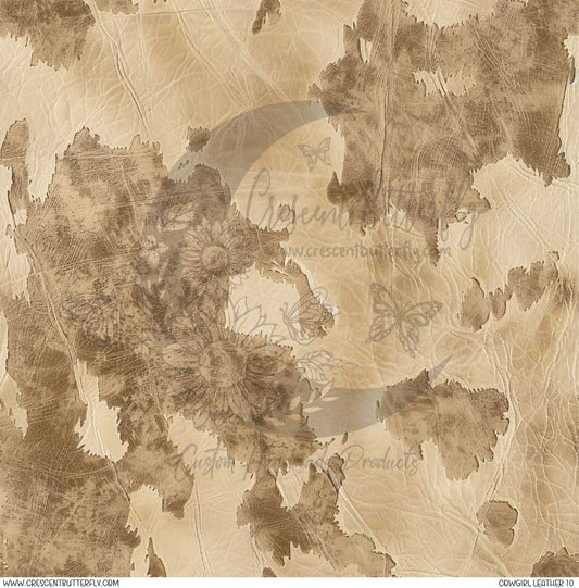 Cowgirl Leather 10 Printed Vinyl Sheet/Wrap