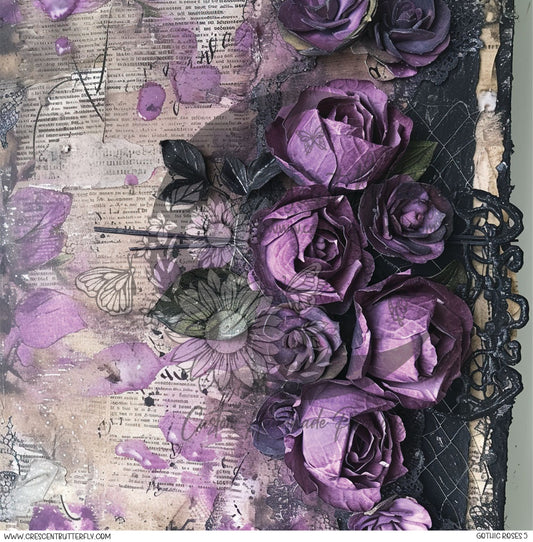 Gothic Roses 5 Printed Vinyl Sheet/Wrap