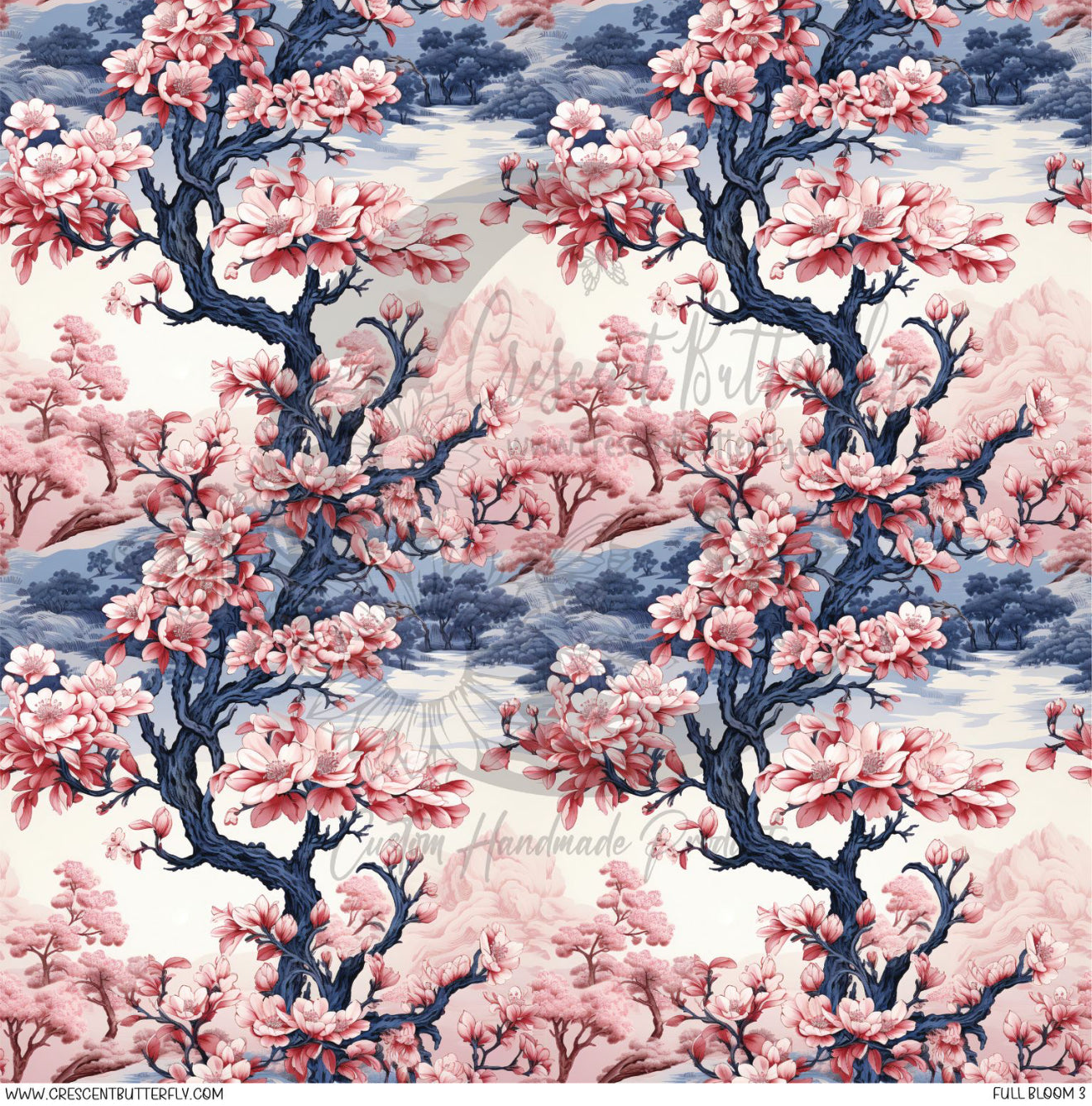 Full Bloom 3 Printed Vinyl Sheet/Wrap