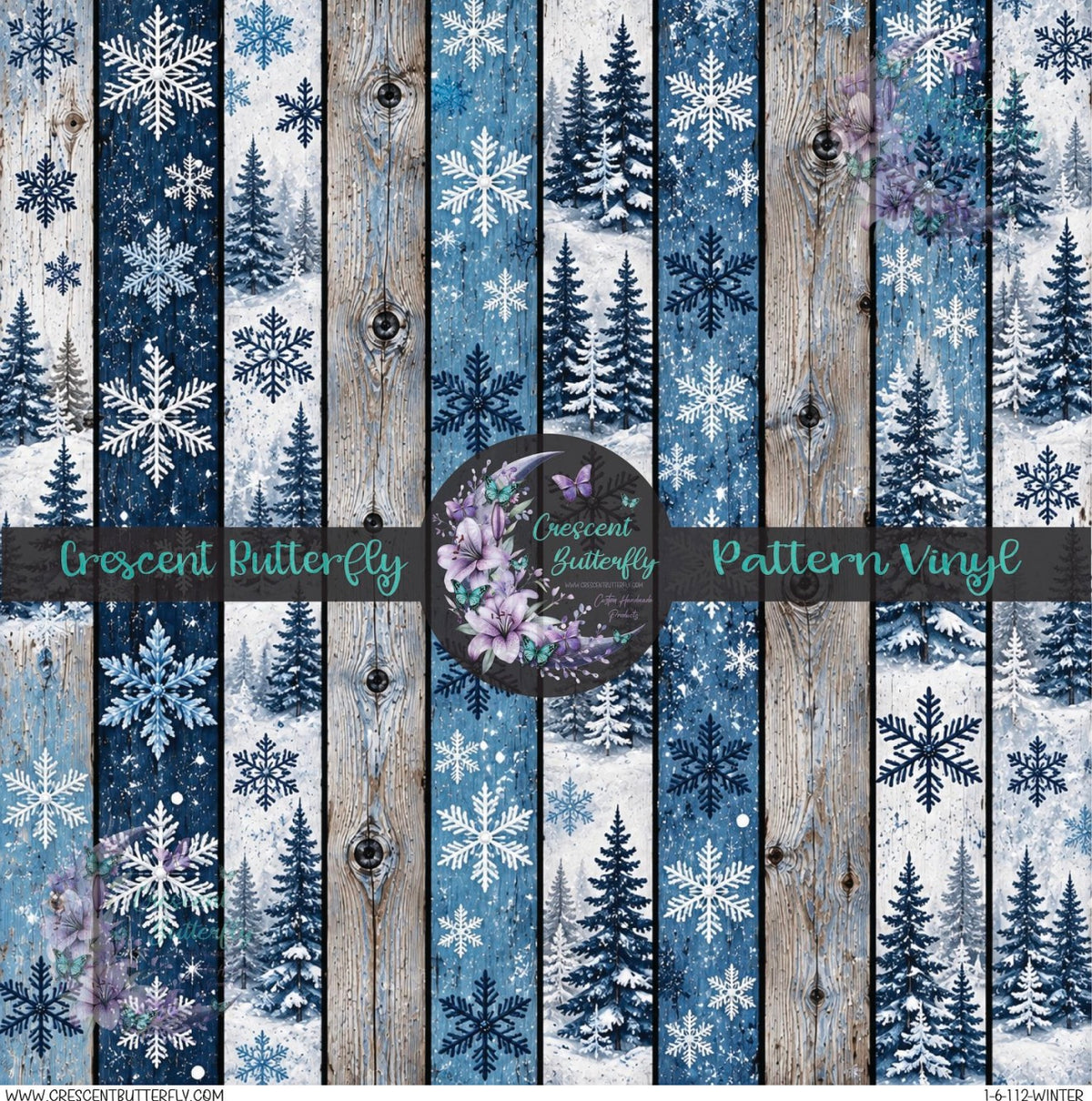 1-6-112-Winter Printed Vinyl Sheet/Wrap