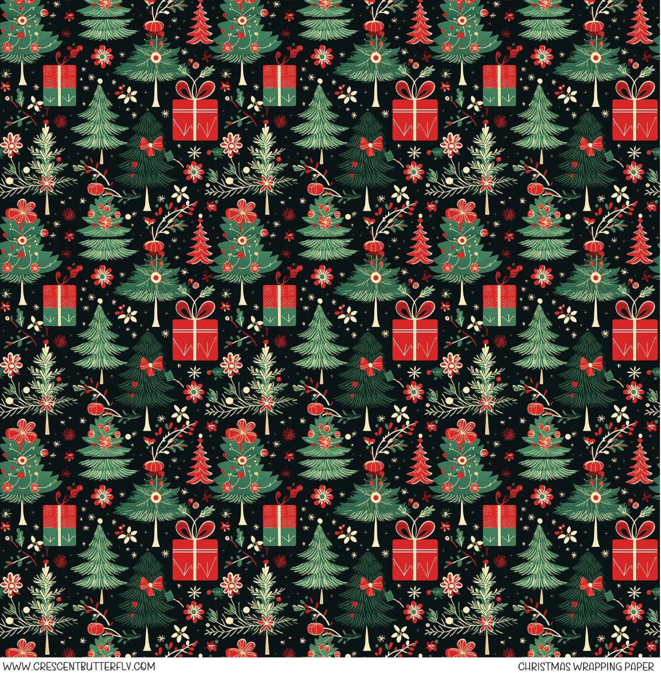 Christmas Wrapping Paper Printed Vinyl Sheet/Wrap