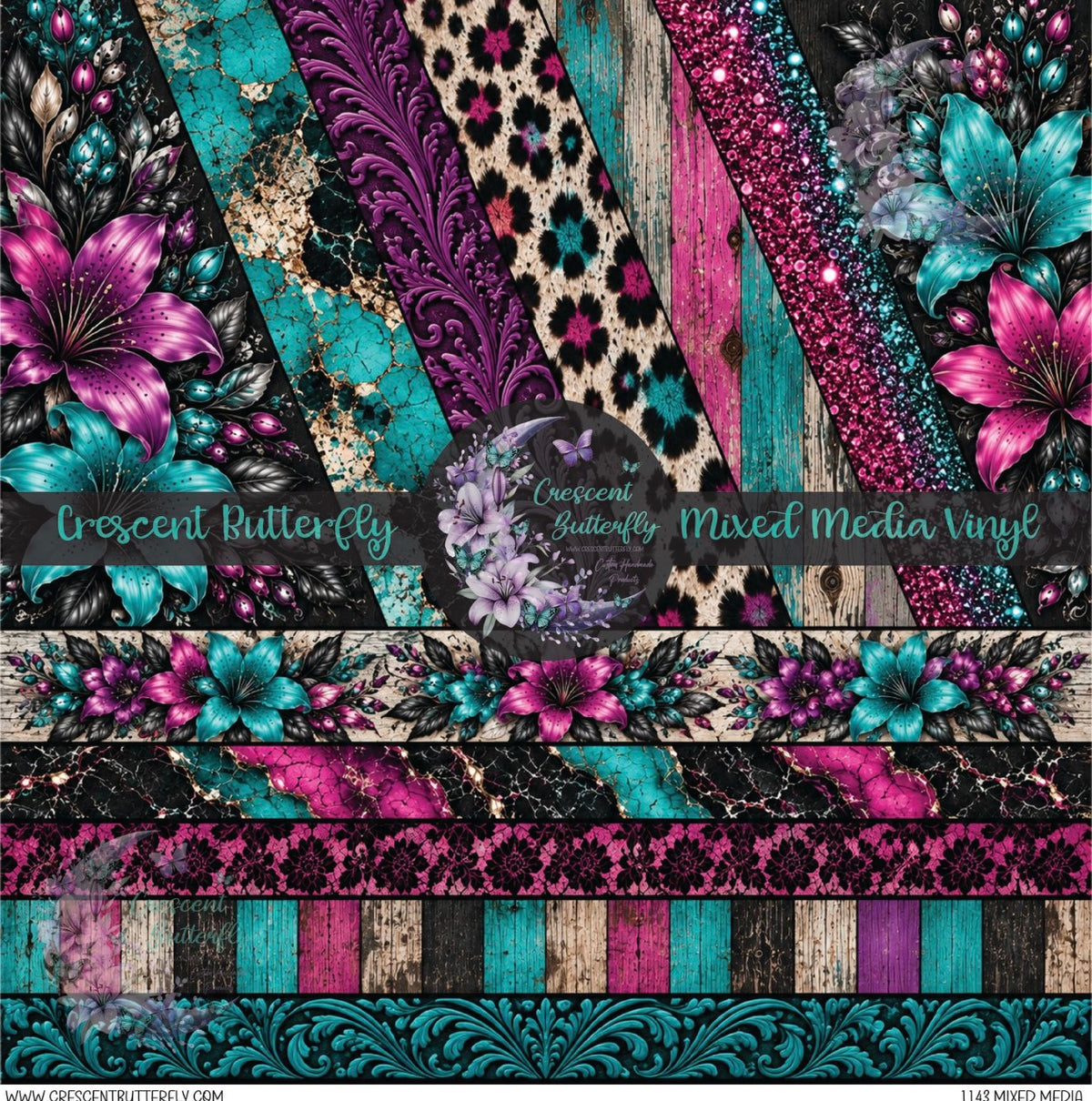 1143 Mixed Media Printed Vinyl Sheet/Wrap