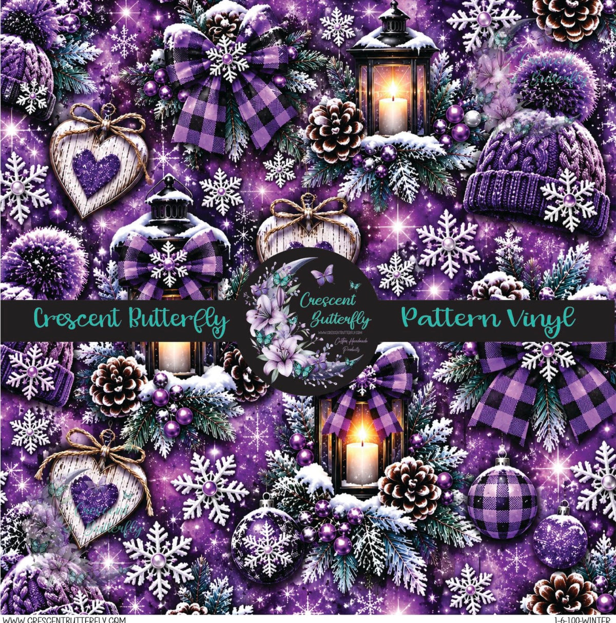 1-6-100-Winter Printed Vinyl Sheet/Wrap