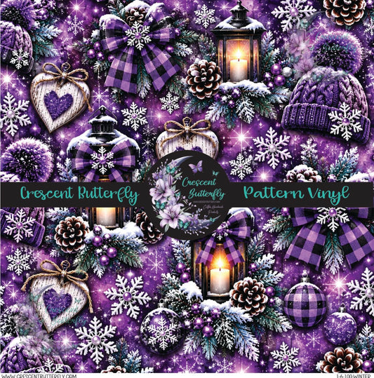 1-6-100-Winter Printed Vinyl Sheet/Wrap