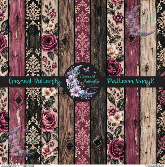 2-102-Woodgrain Printed Vinyl Sheet/Wrap