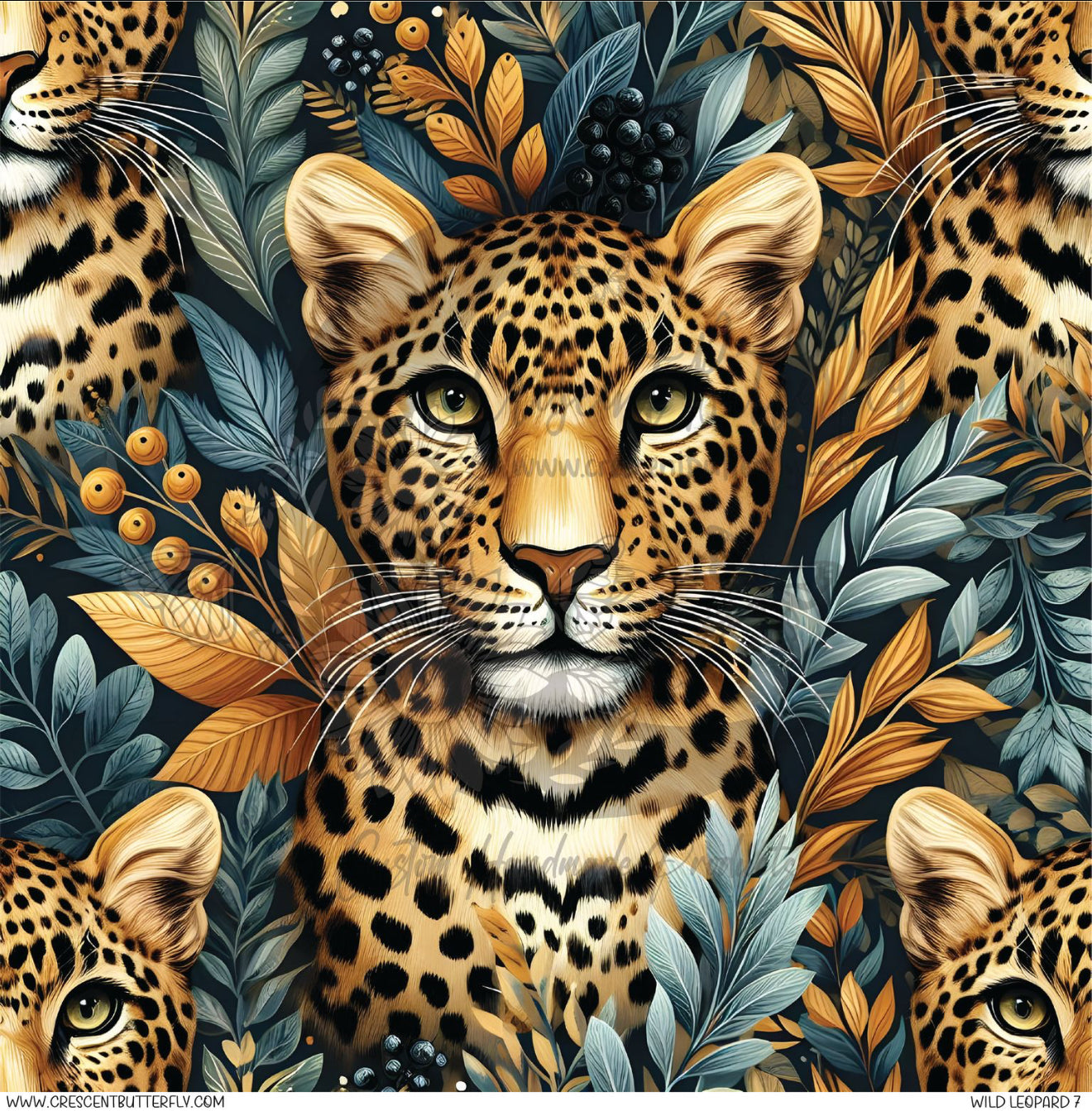 Wild Leopard 7 Printed Vinyl Sheet/Wrap