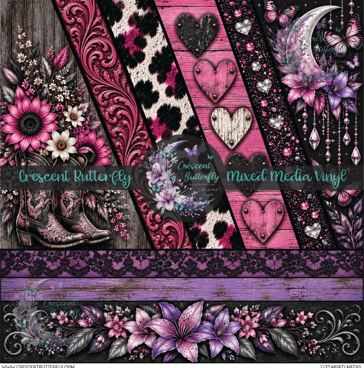 1175 Mixed Media Printed Vinyl Sheet/Wrap