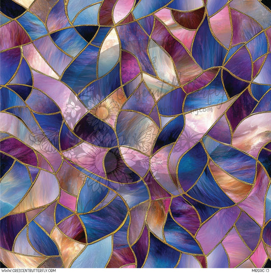 Mosaic 15 Printed Vinyl Sheet/Wrap