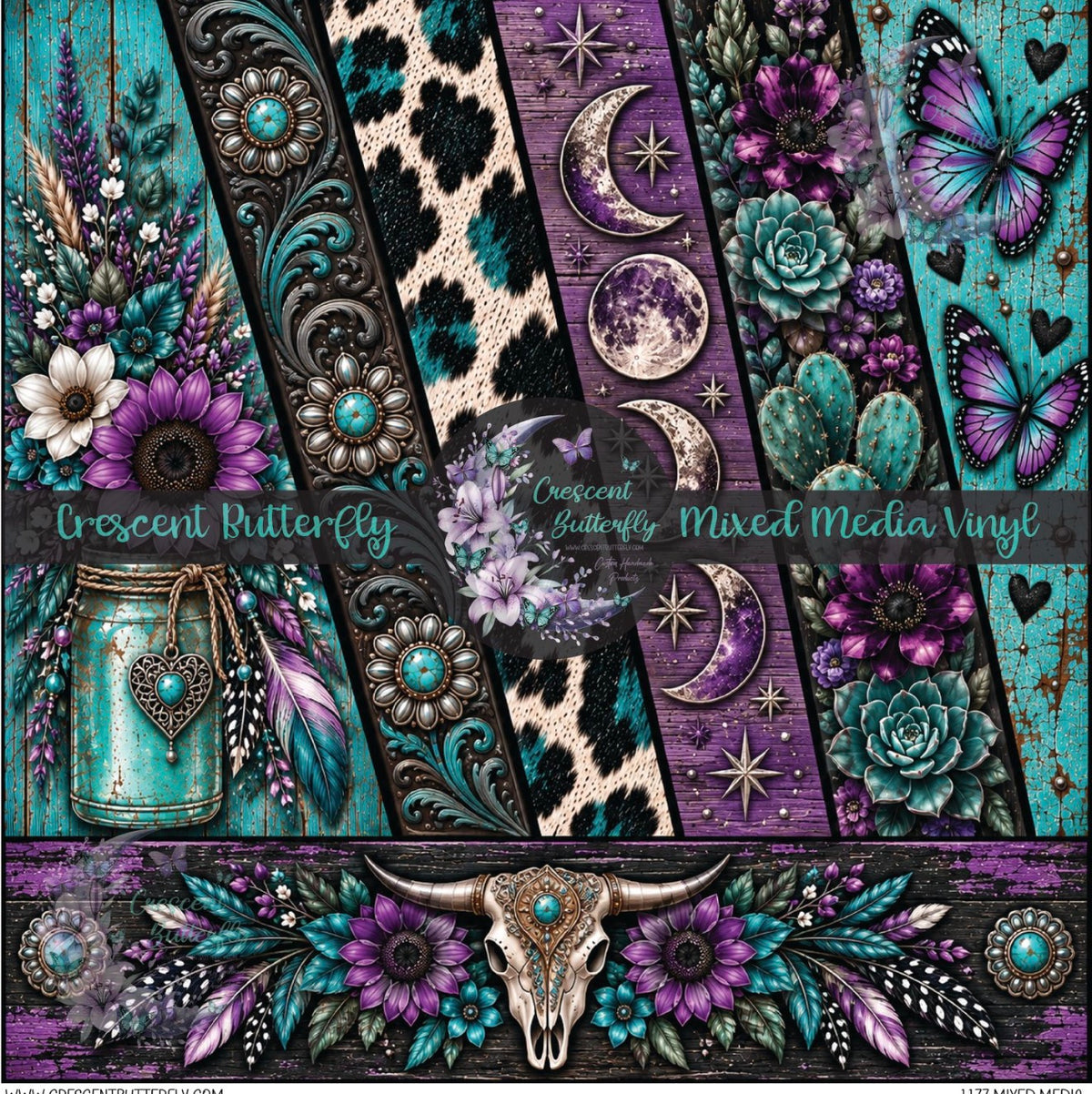 1177 Mixed Media Printed Vinyl Sheet/Wrap