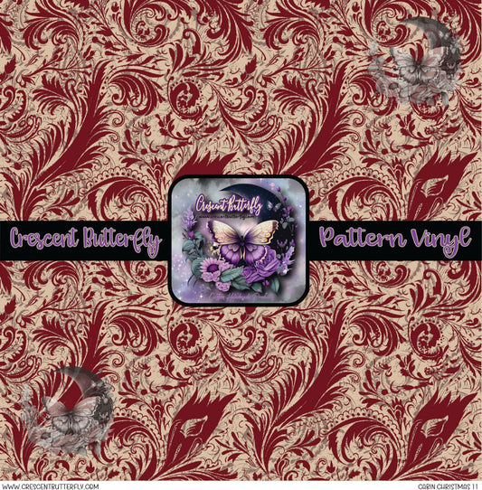 Cabin Christmas 11 Printed Vinyl Sheet/Wrap