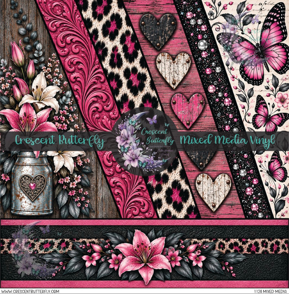 1128 Mixed Media Printed Vinyl Sheet/Wrap