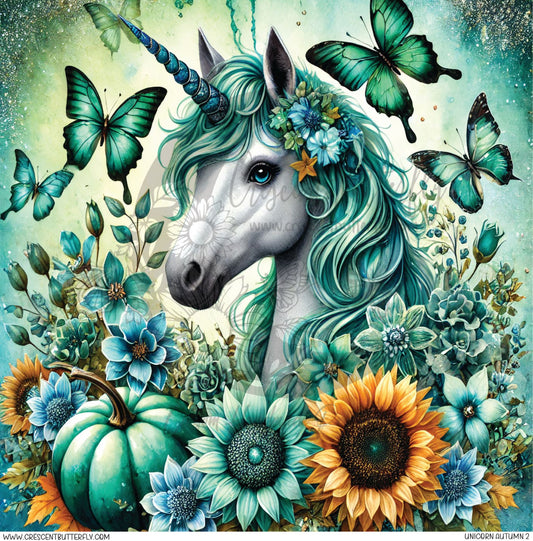 Unicorn Autumn 2 Printed Vinyl Sheet/Wrap