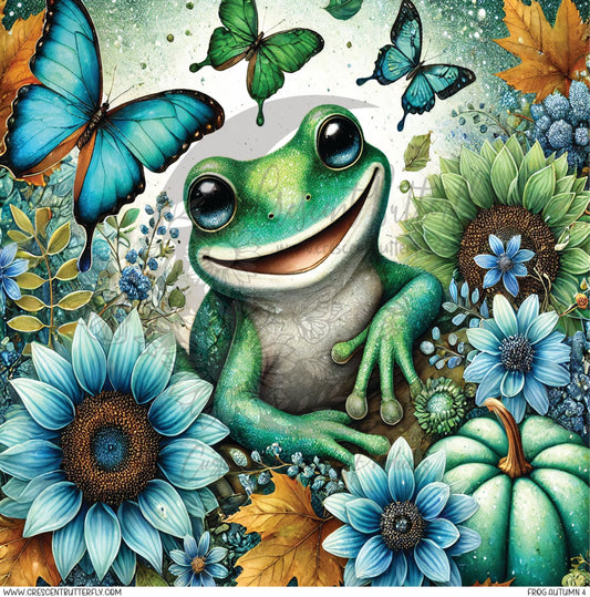 Frog Autumn 4 Printed Vinyl Sheet/Wrap