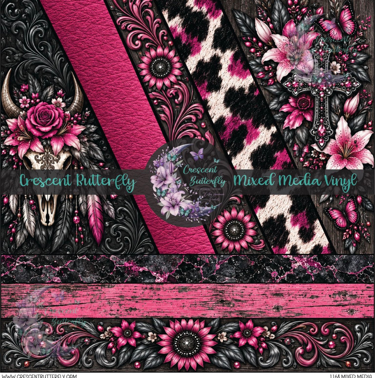 1168 Mixed Media Printed Vinyl Sheet/Wrap