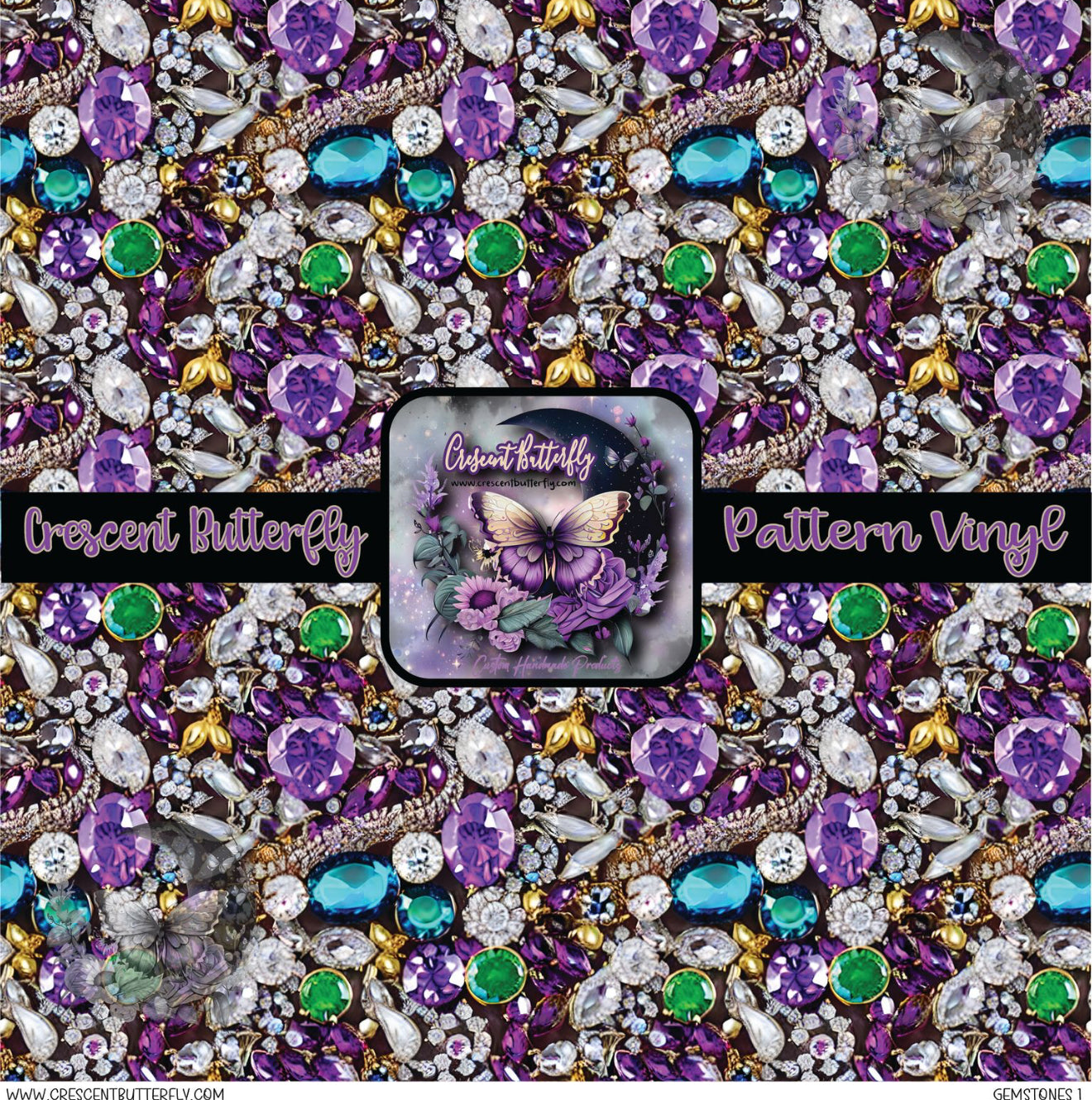 Gemstones 1 Printed Vinyl Sheet/Wrap