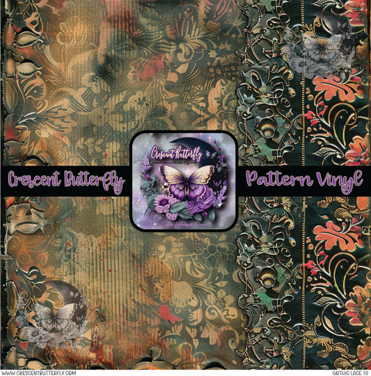 Gothic Lace 10 Printed Vinyl Sheet/Wrap