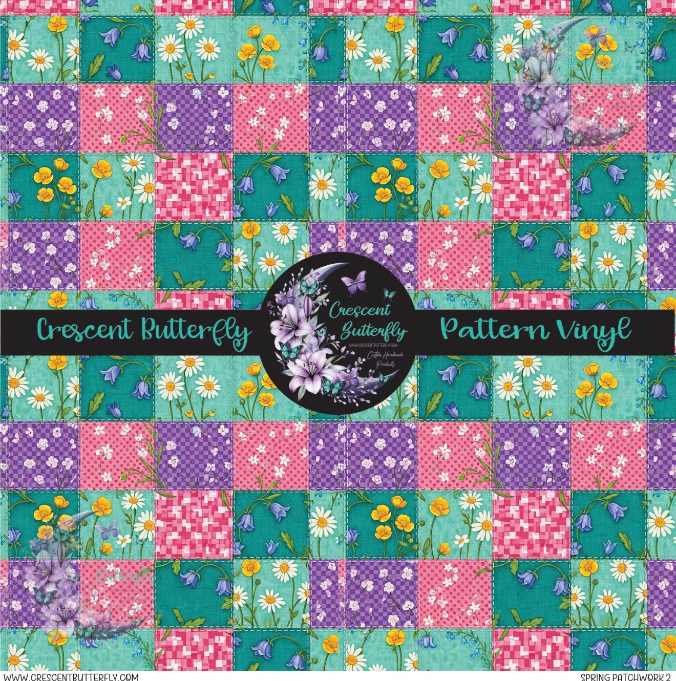 Spring Patchwork 2 Printed Vinyl Sheet/Wrap