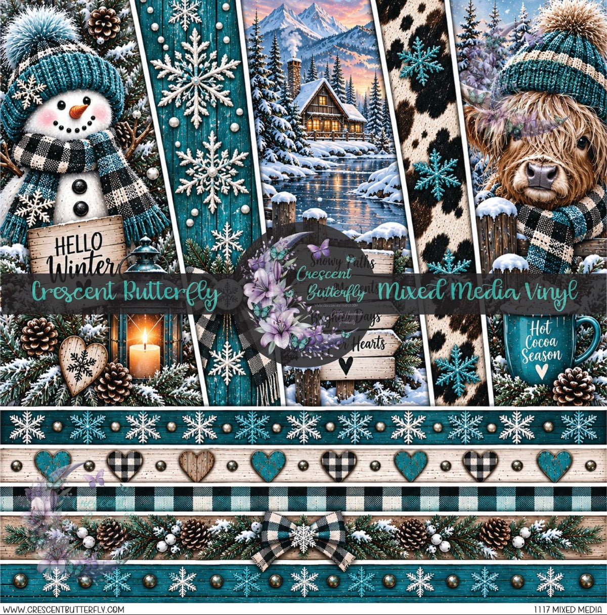 1117 Mixed Media Printed Vinyl Sheet/Wrap