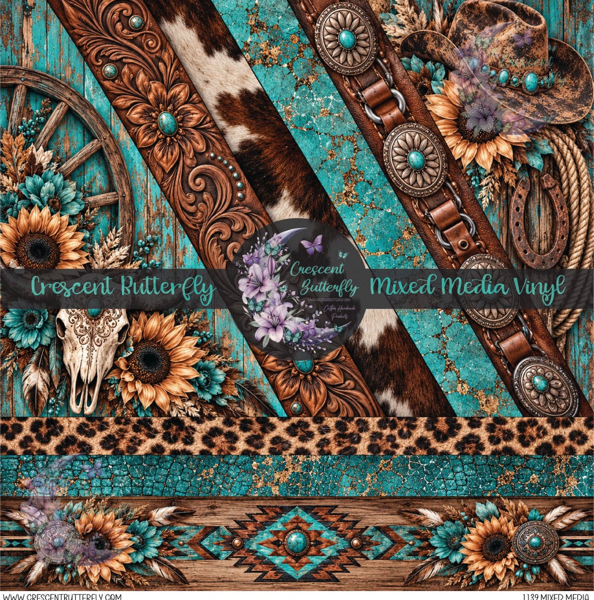 1139 Mixed Media Printed Vinyl Sheet/Wrap