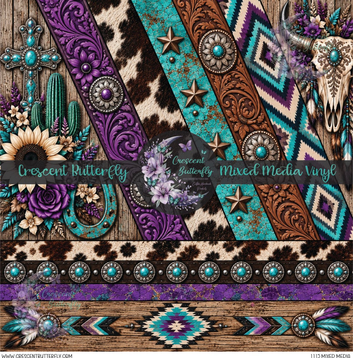 1115 Mixed Media Printed Vinyl Sheet/Wrap