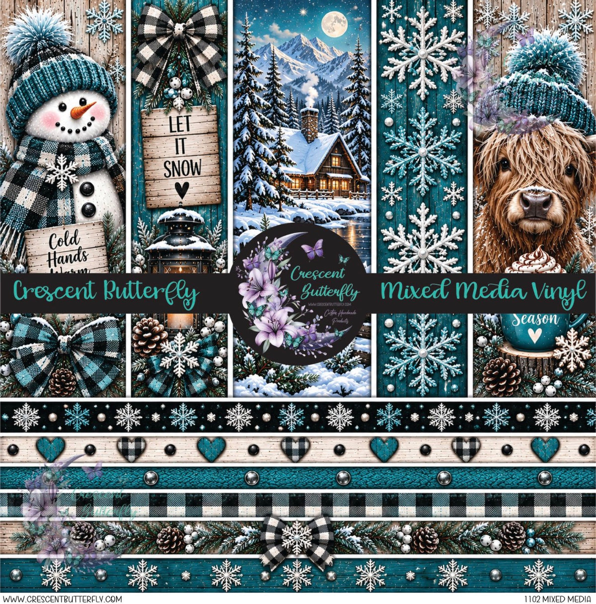 1102 Mixed Media Printed Vinyl Sheet/Wrap