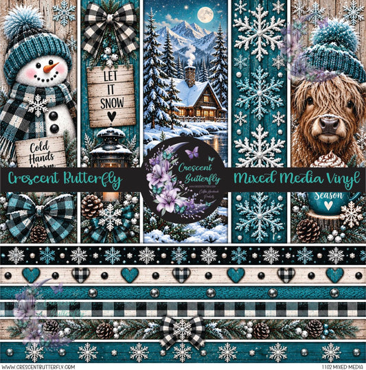 1102 Mixed Media Printed Vinyl Sheet/Wrap
