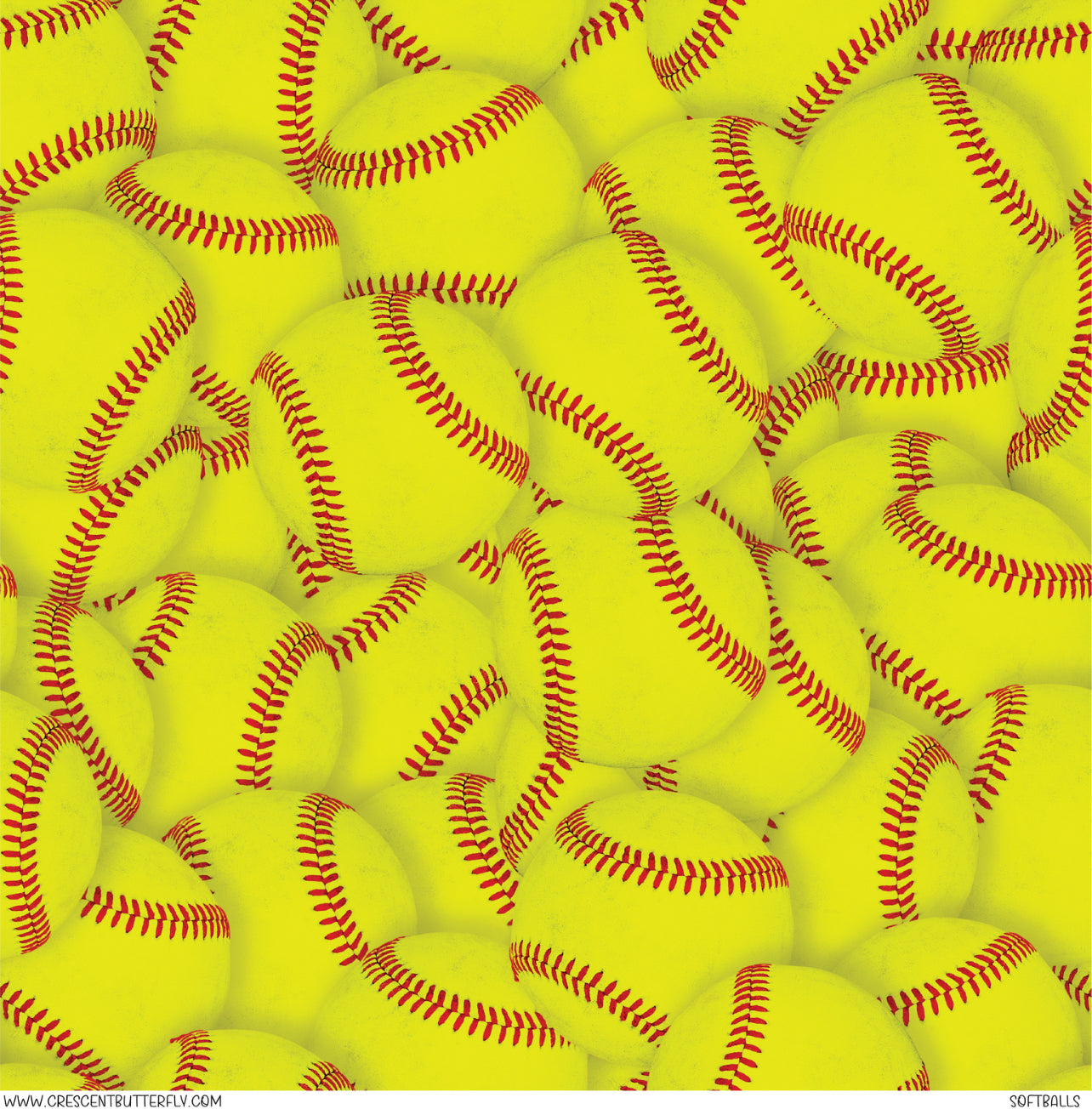 Softballs Pattern Vinyl Sheet/Wrap