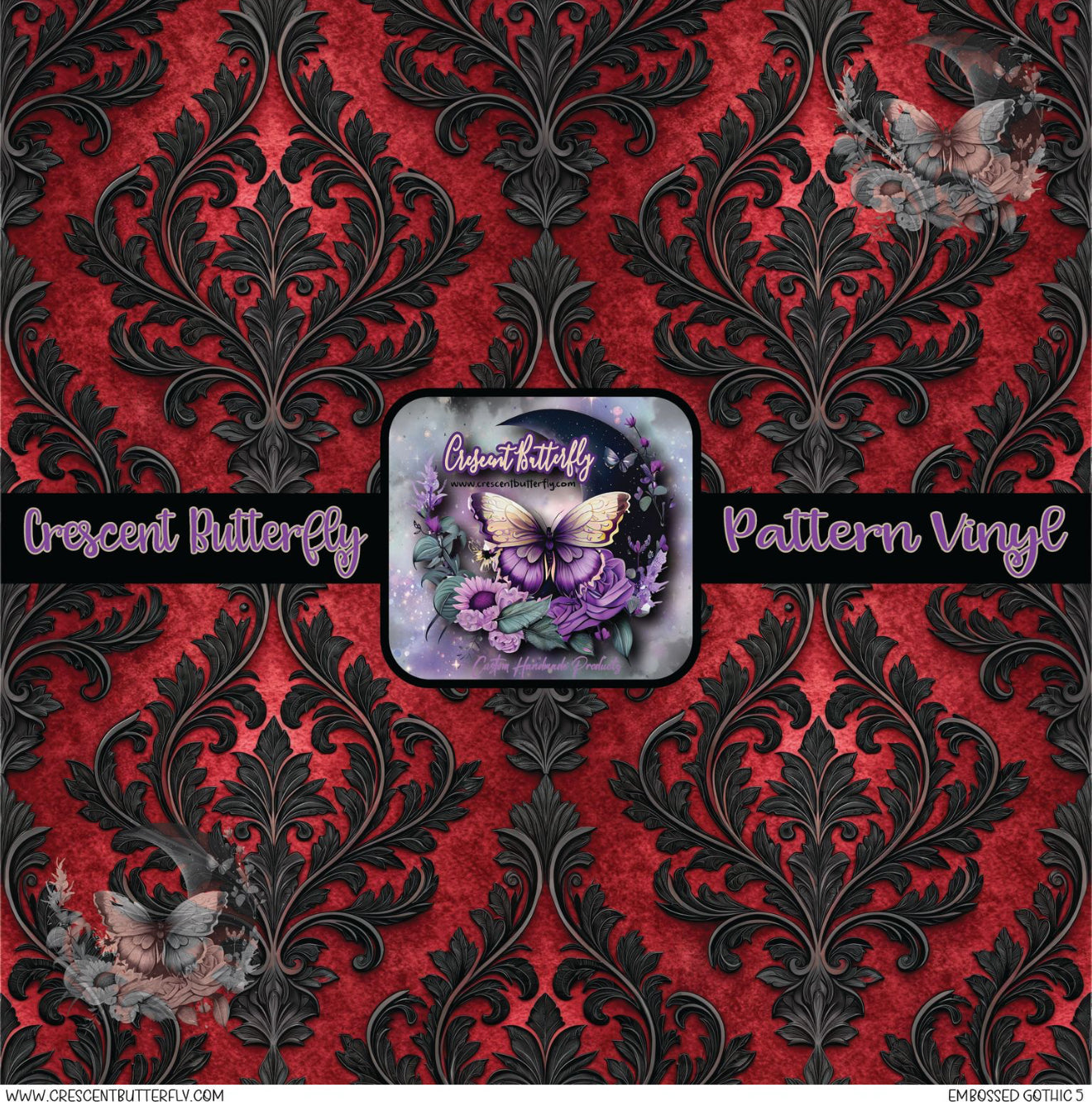 Embossed Gothic 5 Printed Vinyl Sheet/Wrap
