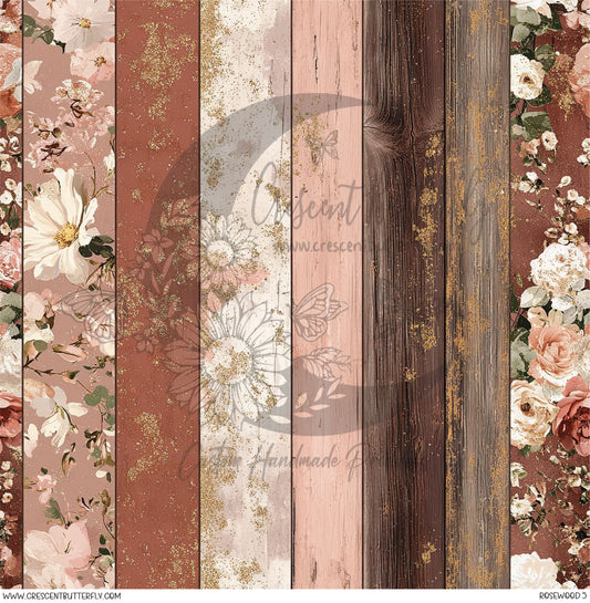 Rosewood 5 Printed Vinyl Sheet/Wrap