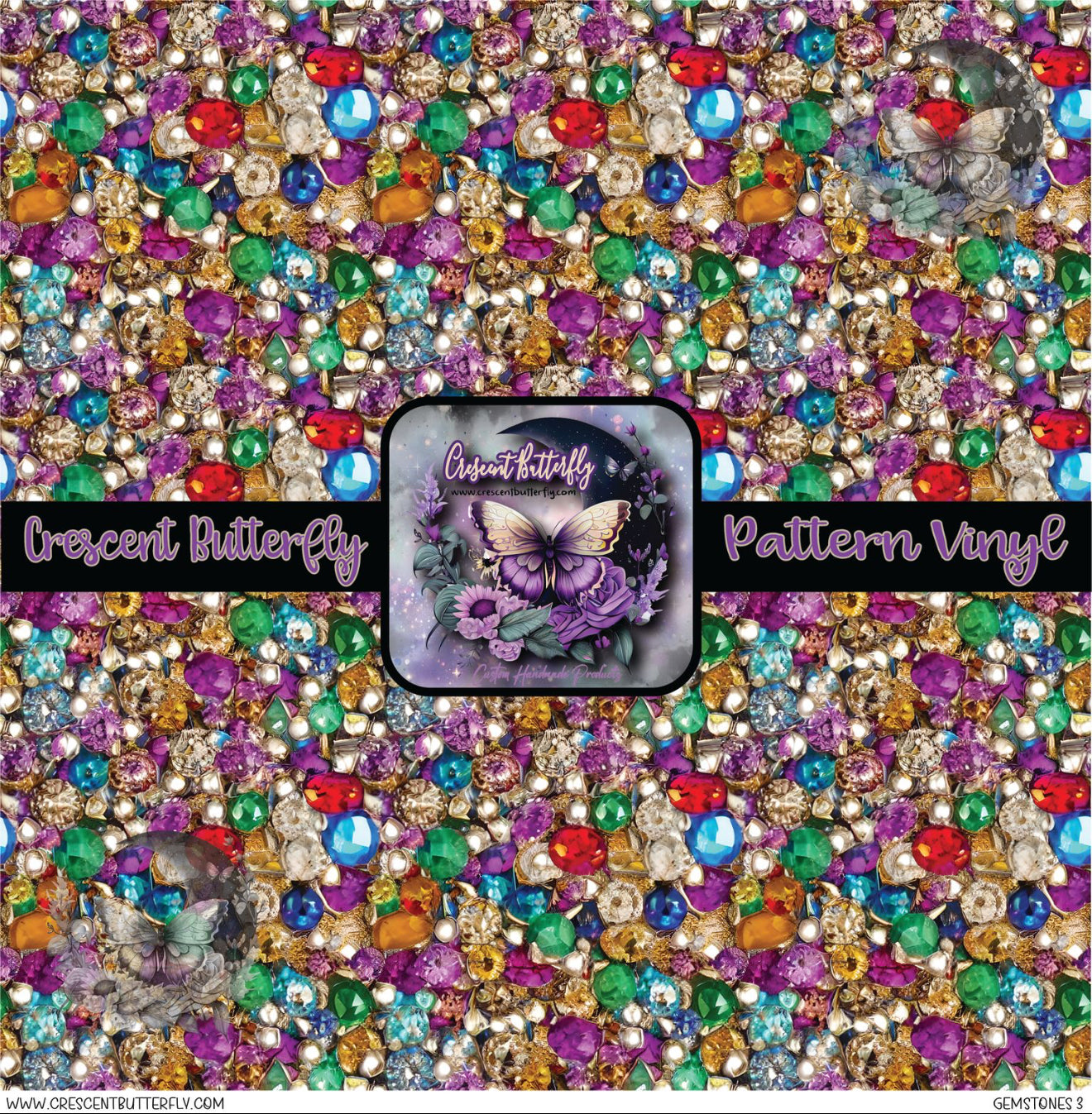 Gemstones 3 Printed Vinyl Sheet/Wrap
