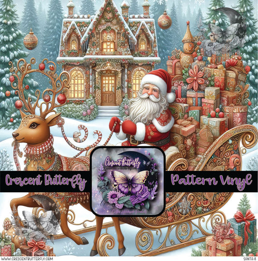 Santa 8 Printed Vinyl Sheet/Wrap