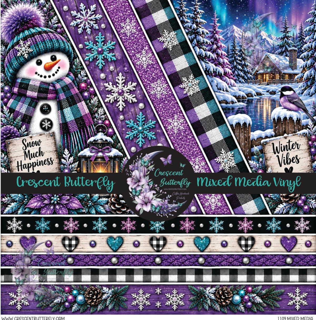 1109 Mixed Media Printed Vinyl Sheet/Wrap