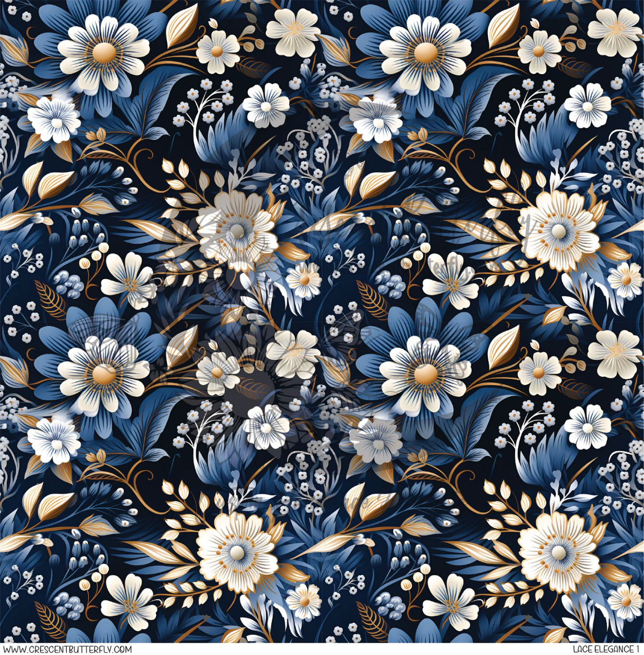 Lace Elegance 1 Printed Vinyl Sheet/Wrap