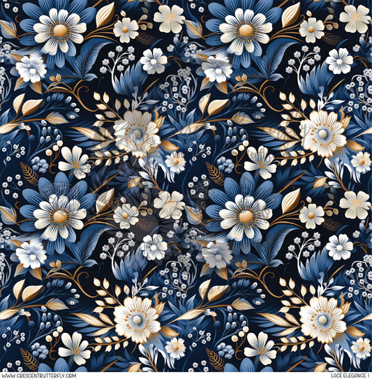 Lace Elegance 1 Printed Vinyl Sheet/Wrap