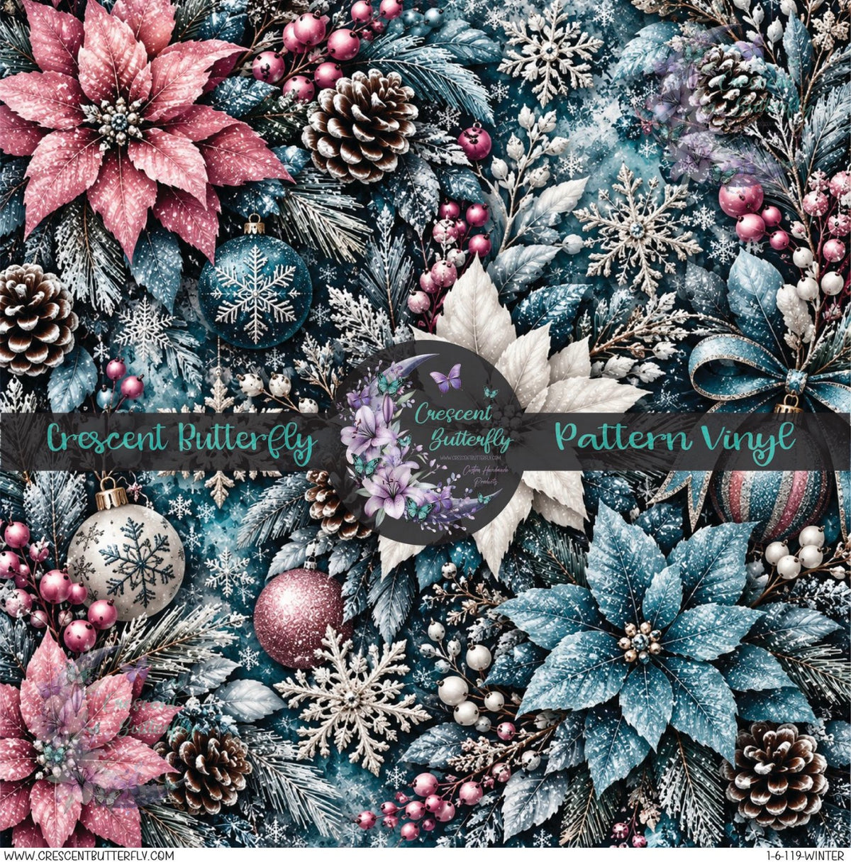 1-6-119-Winter Printed Vinyl Sheet/Wrap