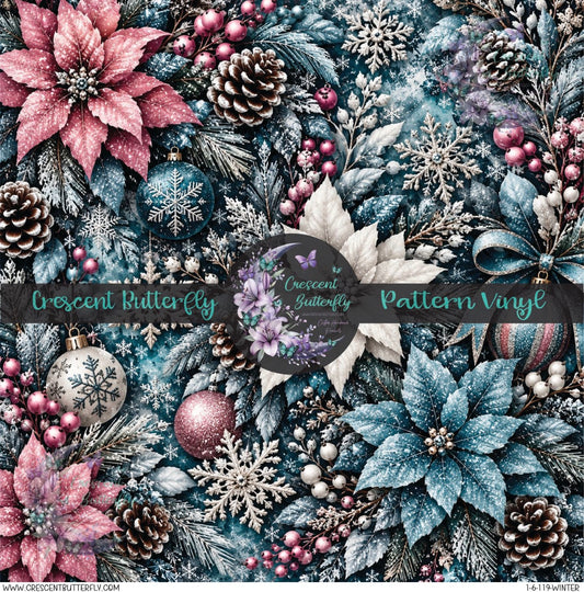1-6-119-Winter Printed Vinyl Sheet/Wrap