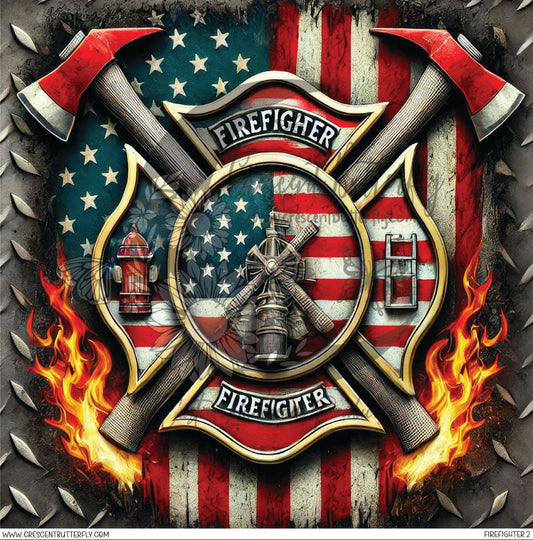 Firefighter 2 Printed Vinyl Sheet/Wrap
