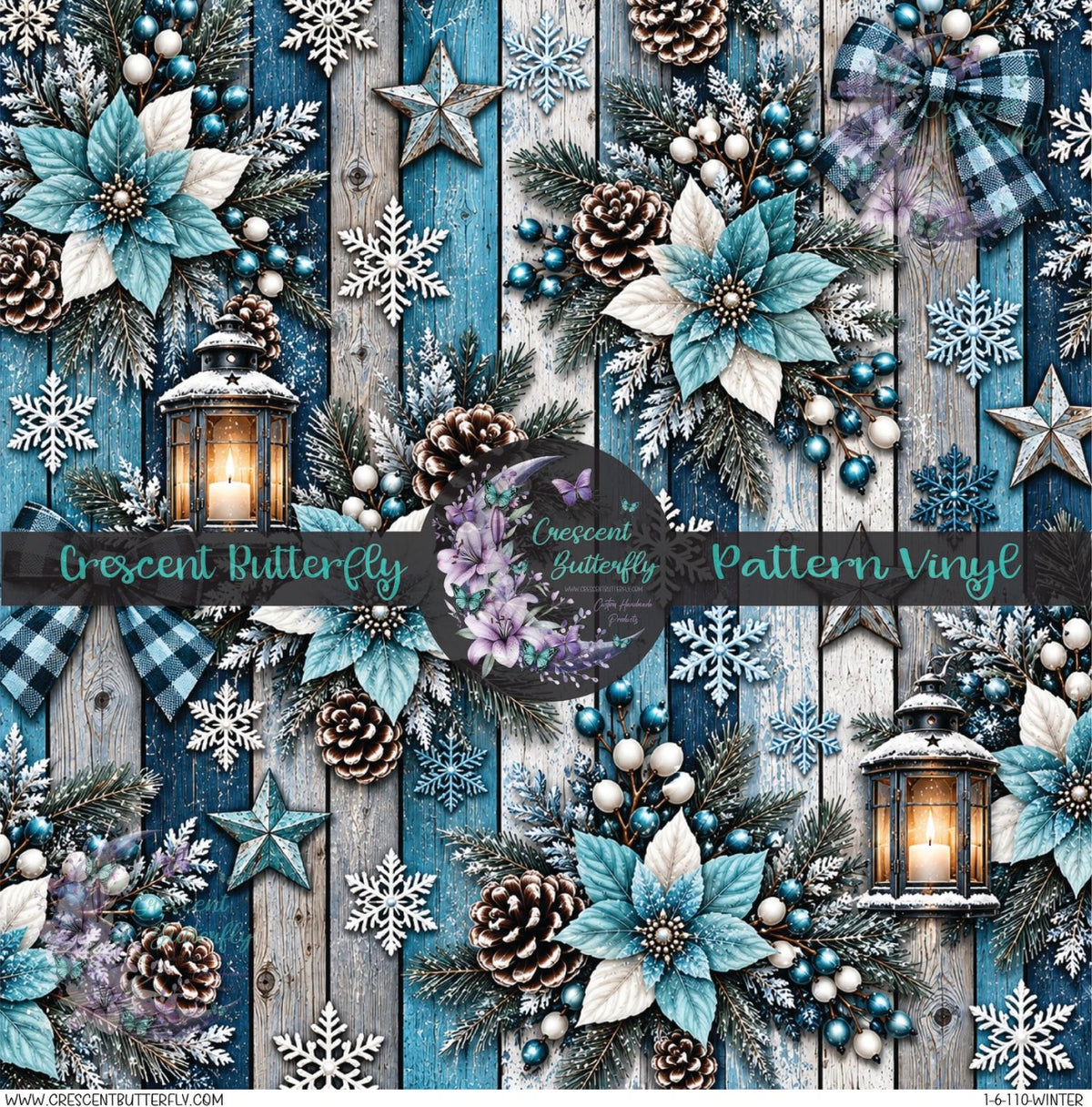 1-6-110-Winter Printed Vinyl Sheet/Wrap