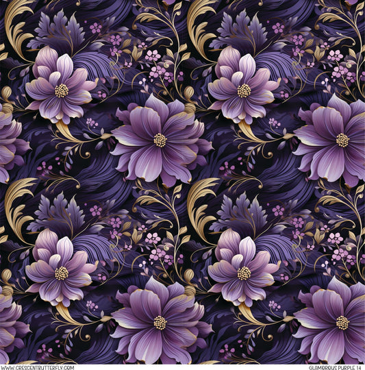 Glamorous Purple 14 Printed Vinyl Sheet/Wrap