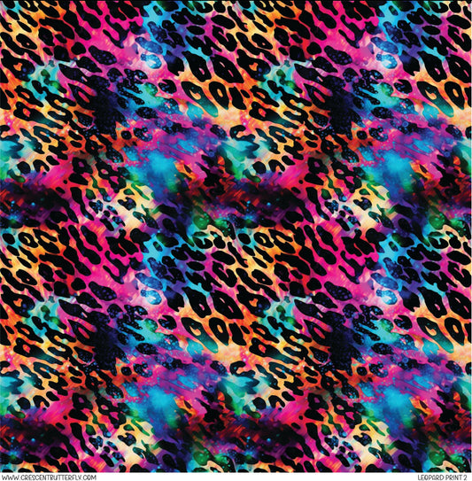 Leopard Print 2 Printed Pattern Vinyl Sheet/Wrap