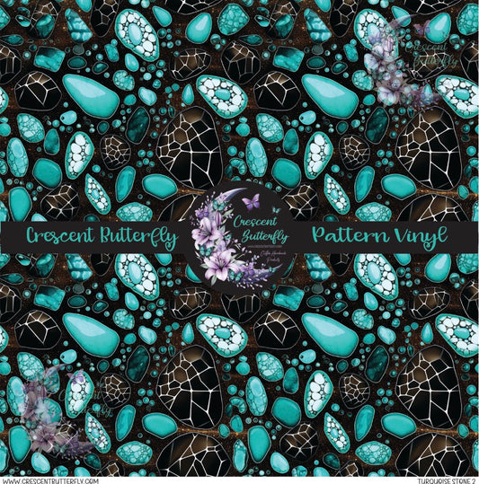 Turquoise Stone 2 Printed Vinyl Sheet/Wrap