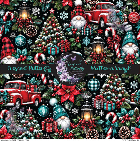 Cute Christmas 11 Printed Vinyl Sheet/Wrap