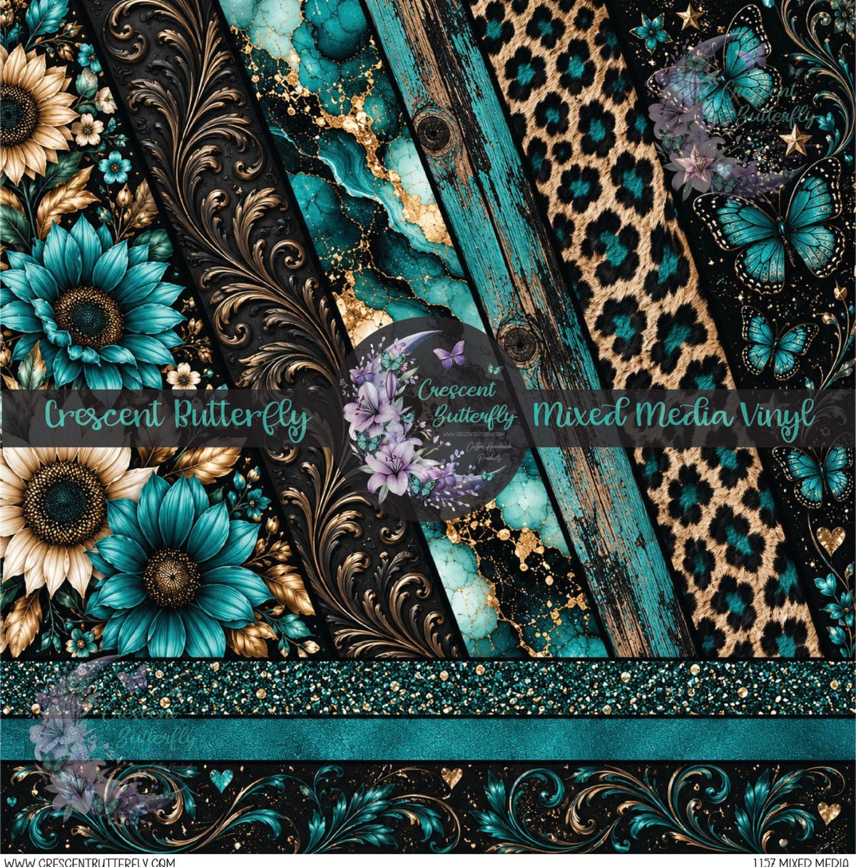 1157 Mixed Media Printed Vinyl Sheet/Wrap