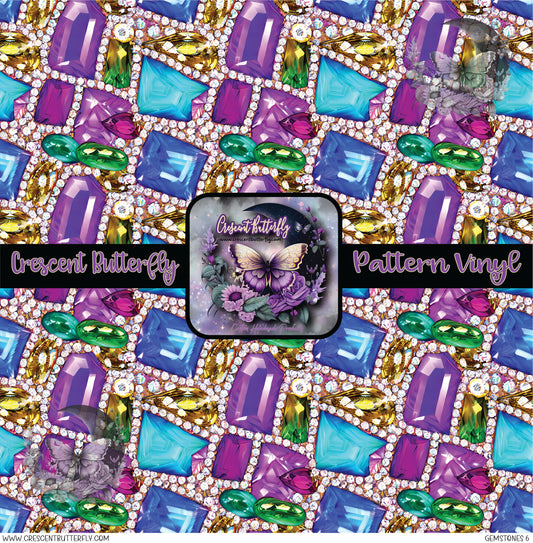 Gemstones 6 Printed Vinyl Sheet/Wrap